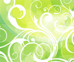 swirly abstract green background